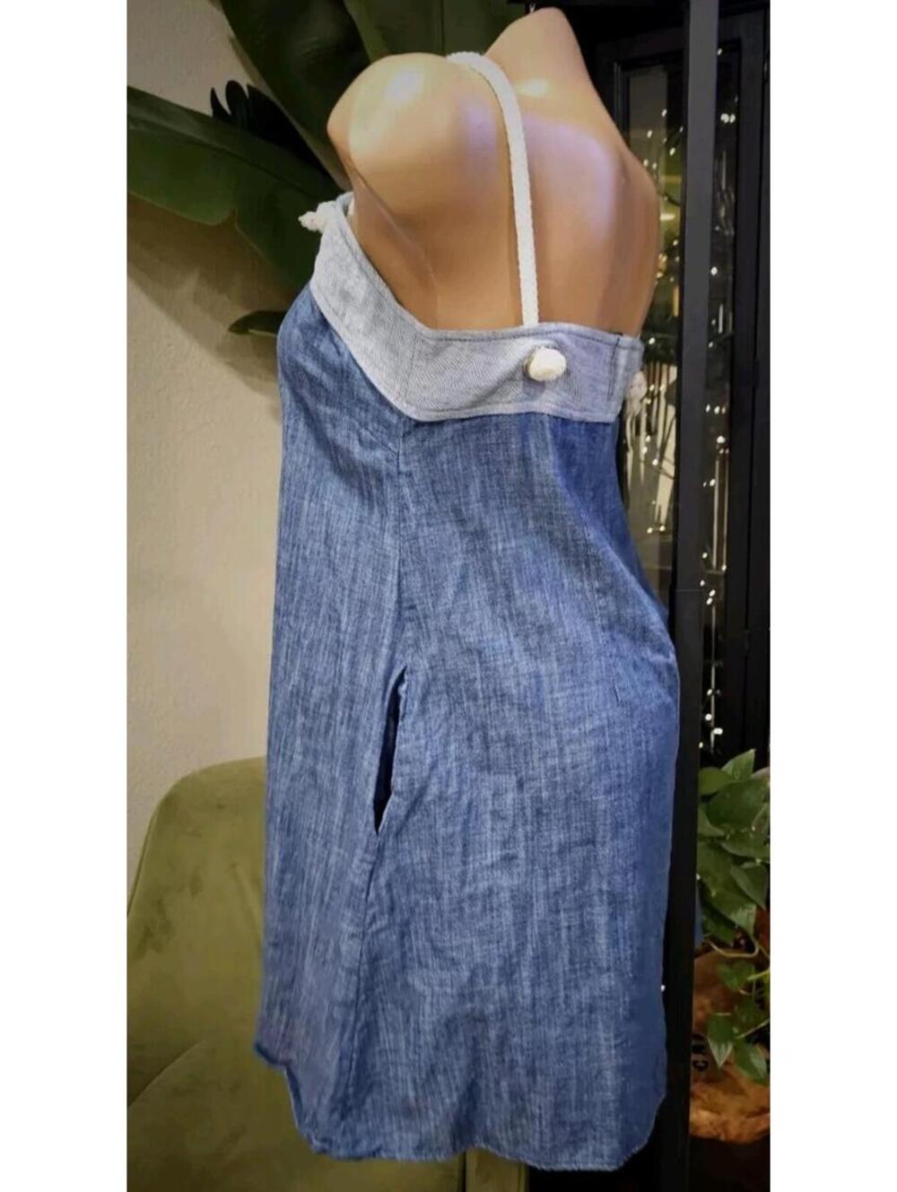 Anthropologie Amadi Denim Dress, Sz S MSRP$148 - Picture 2 of 7